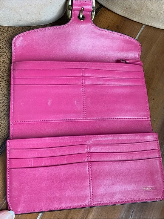 Coach Chili Red Tattersall Bleecker Bucket Bag and Waller Set Bundle Y2K - Picture 11 of 17